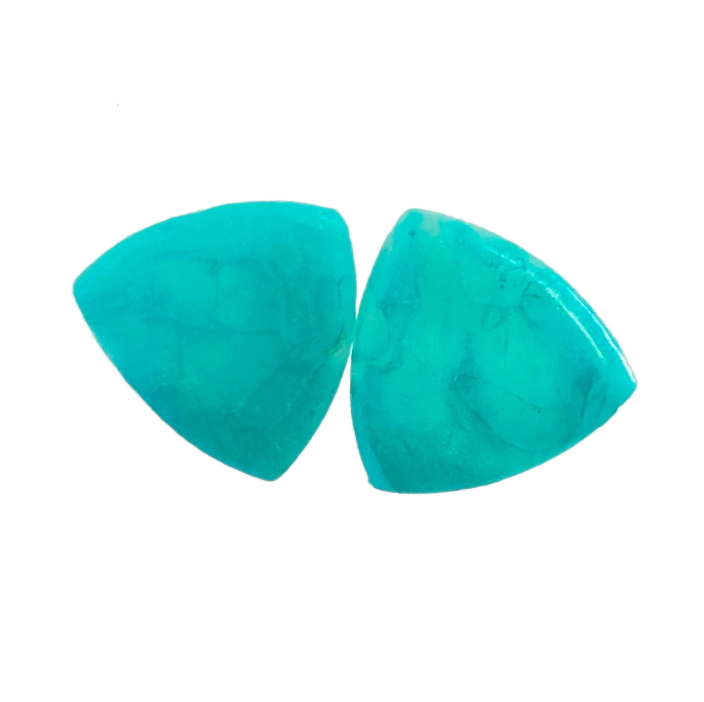 Turquoise Marble Triangle Studs
